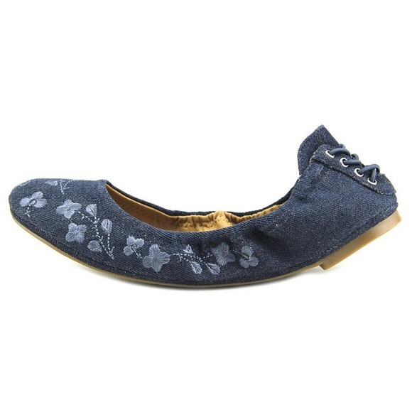 Lucky Brand Shoes - Lucky Brand indigo embroidered flats